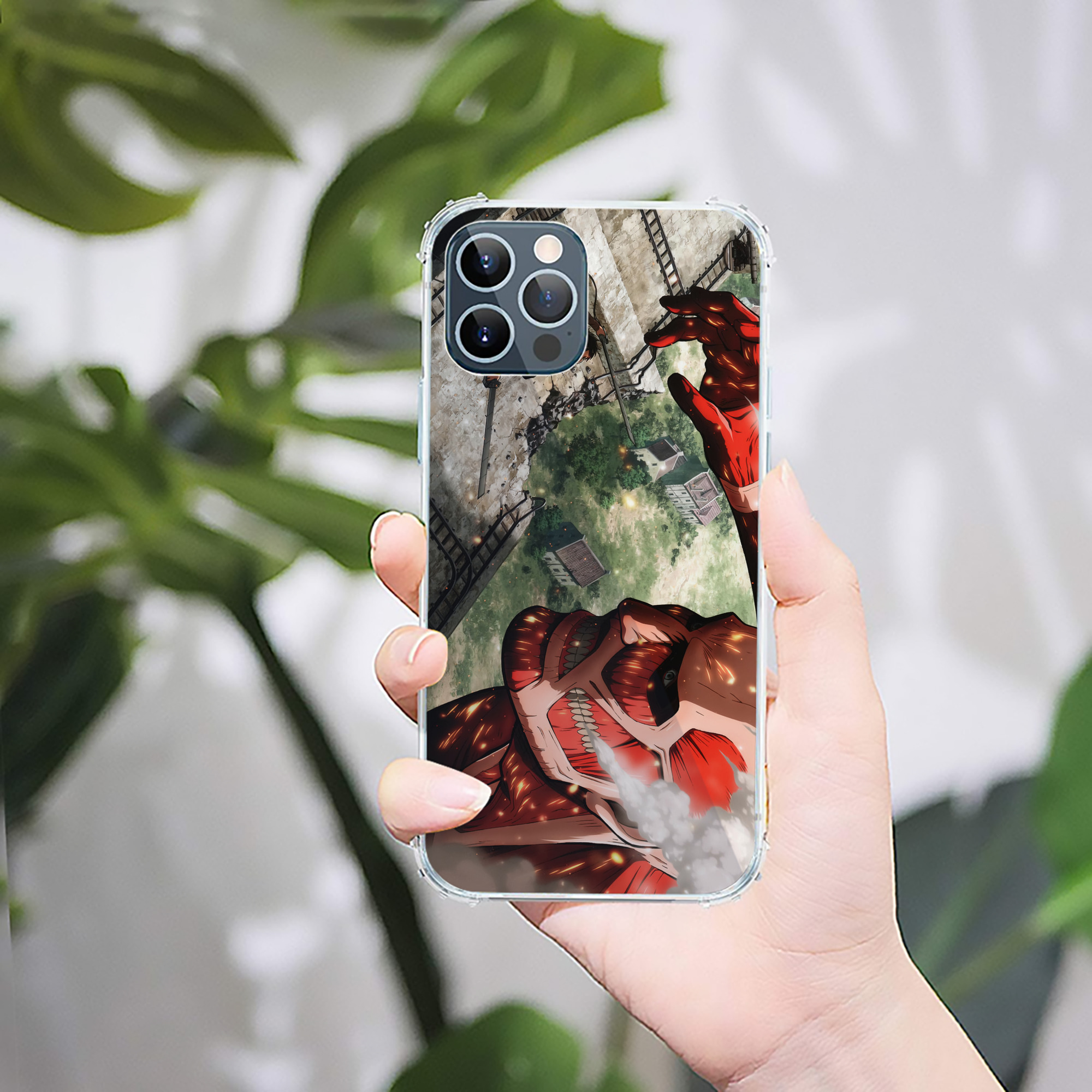 （画像用） 進撃の巨人 Attack on Titan 【iPhone 12シリーズ対応】透明スマホケース（クリアソフトケース）